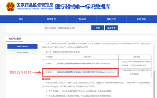 医疗器械唯一标识数据库对外共享(图4)